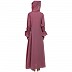 Designer elegant abaya- Puce Pink